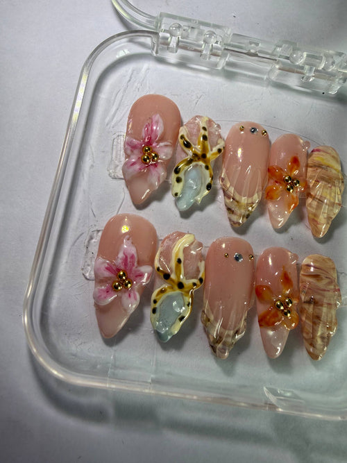 Salty but Cute-Press-On Nail Set