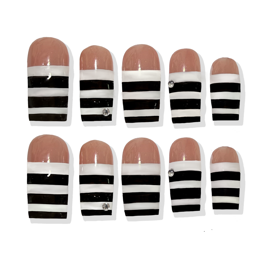 Crosswalk-Press-On Nail Set