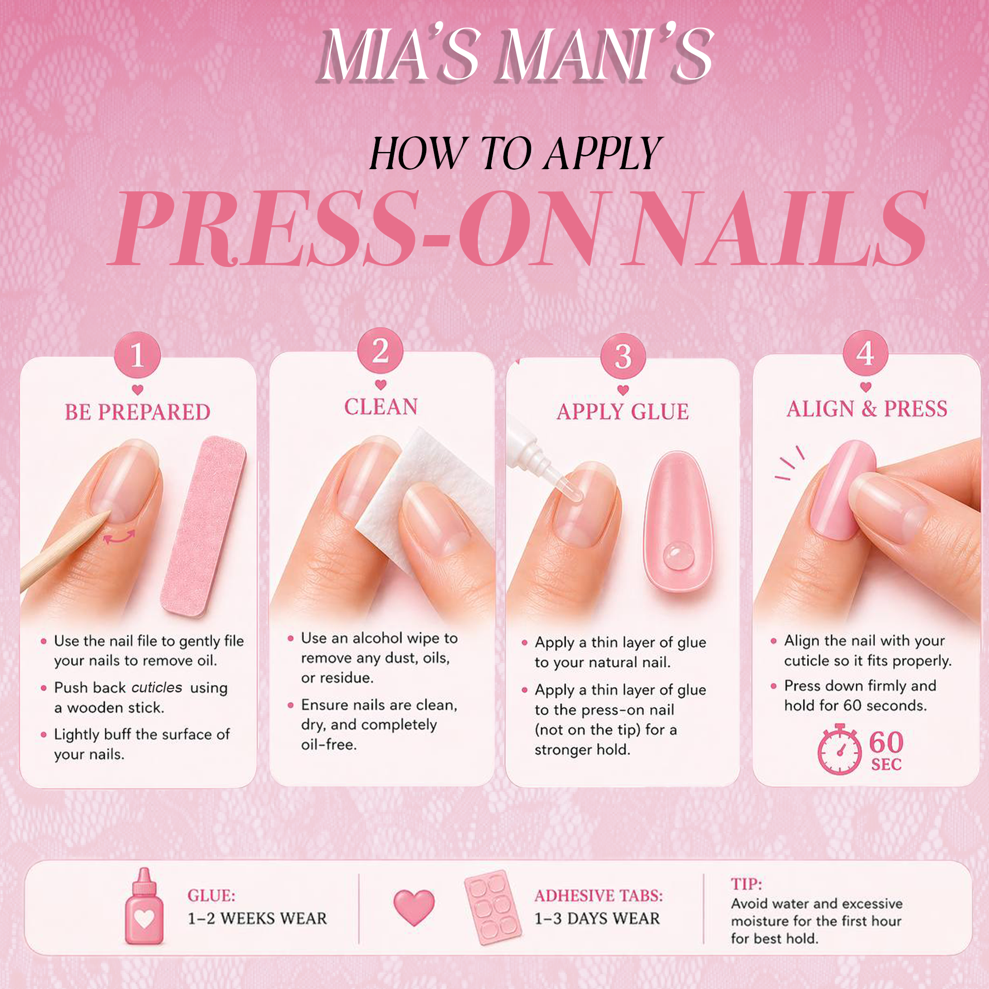 Black Tortoise- Press-On Nail Set